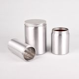 custom colorful coffee tin cans 500ml aluminium jar wholesale rose gold white black paint can