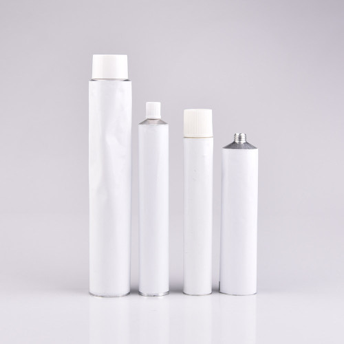 Shining aluminium cosmetic tube toothpaste packaging Aluminum soft tube empty lip balm aluminum squeeze tube