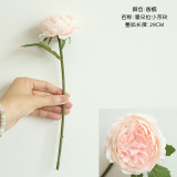 Night rose simulation flower manufacturer home decoration wedding holding flower wall single head small tea rose
