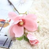 Small fresh artificial flower foreign trade flower arrangement family decoration wedding single branch Magnolia