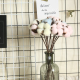 2021Imitation flower manufacturer family decoration wedding holding flower wall plant natural dry cotton