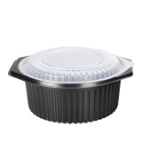 Disposable plastic container with lid large serving soup bowl