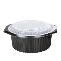 Disposable plastic container with lid large serving soup bowl
