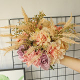 2021China simulation flower wholesale home decoration rose dry bouquet
