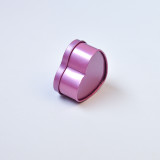 Pink colors heart tin box for Wedding Favor