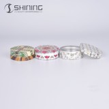 100ml Any Color Personal Care Cosmetic Use Metal Round Clear Lids Matte Black Candle Aluminum Tin