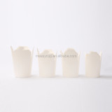 Custom PE PLA coated eco friendly cardboard take Away Food Box Packaging Noodles Pasta Box On Sale