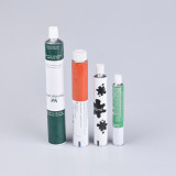 Custom aluminum squeeze tube aluminium packaging tube with end sealed wholesale