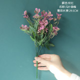 2021Simulated flower green plant wholesale manufacturer fake flower wedding decoration crafts fragrant plum grass
