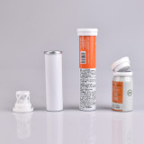 Custom empty Aluminum tube 18 pill Vitamin C Effervescent Tablets Cans wholesale