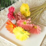 2021Manufacturer's home decoration artificial flower wholesale simulation flower cross border gerbera flower