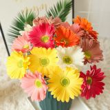 2021Manufacturer's home decoration artificial flower wholesale simulation flower cross border gerbera flower