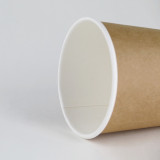 10oz disposable kraft double wall paper cups take away paper cup