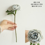 Night rose simulation flower manufacturer home decoration wedding holding flower wall single head small tea rose
