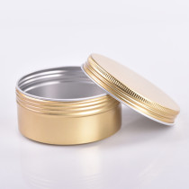 wholesale aluminum can colorful 2oz 8oz 12oz empty round sliver  tin jar with lid