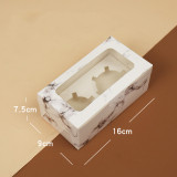 Wholesale Paper Cake Package Box With Window Wedding Cookie Box Kid Gift Box