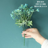 2021Simulated flower green plant wholesale manufacturer fake flower wedding decoration crafts fragrant plum grass