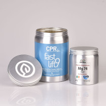 custom colorful 500ml aluminium jar wholesale rose gold black white aluminium tea canister