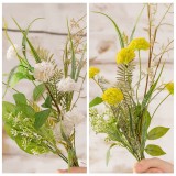 Manufacturer green plant wholesale wedding decoration simulation flower cross-border Clematis with branches