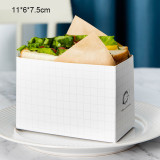 Wholesale Bread Cake Box For Sandwich Packaging Steak Packaging Baked puff Food Box