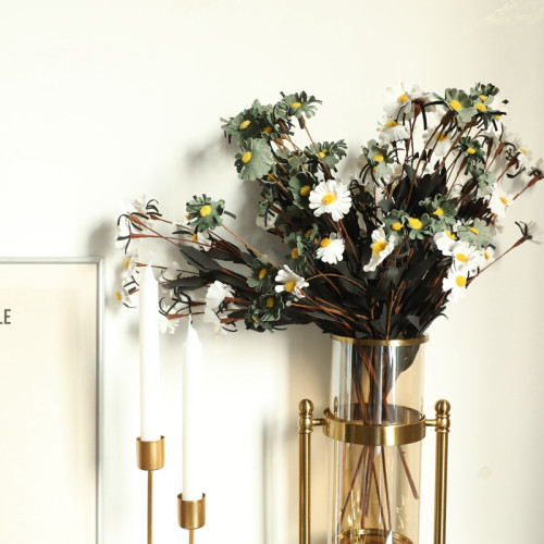 Imitation flower manufacturer's home decoration hand held Flower Road Flower wall European 15 head PE Daisy
