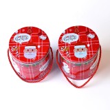 Red Christmas Exclusive Custom Gift Packing Socks Tin Box