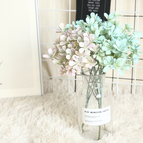 Simulated flower manufacturer's family decoration wedding holding flowers road guiding wall plum flowers and grass