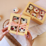 Wholesale Paper Cake Package Box With Window Wedding Cookie Box Kid Gift Box
