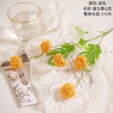 Wholesale cross border wedding condensed jade imitation flower home decoration artificial dandelion