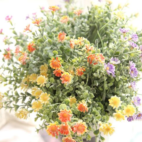 2021 chrysanthemum Ono with fresh grass foreign trade simulation flower wholesale pastoral wedding home decoration