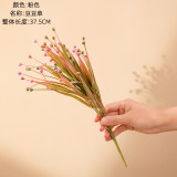 Simulated Florist family made flowers and green plants wholesale wedding cross border decorations Doudou grass with grass