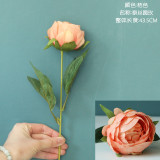 2021Green plant wholesale wedding simulation flower manufacturer decoration round rose