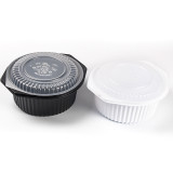 Disposable plastic container with lid large serving soup bowl