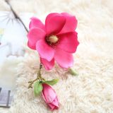 Small fresh artificial flower foreign trade flower arrangement family decoration wedding single branch Magnolia