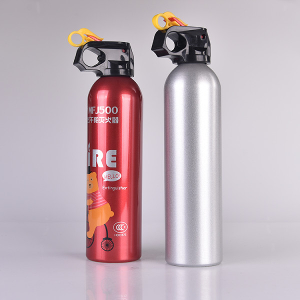 Quick shipment aluminum aerosol can fire extinguisher with cover 250ml 440ml empty aerosol printed tin can 300 ml