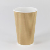 16 oz 450 ml  Hot Drink Coffee Disposable Ripple Paper Cup Free Sample