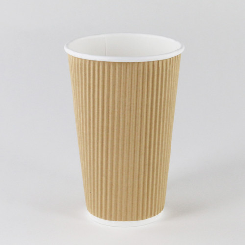 16 oz 450 ml  Hot Drink Coffee Disposable Ripple Paper Cup Free Sample