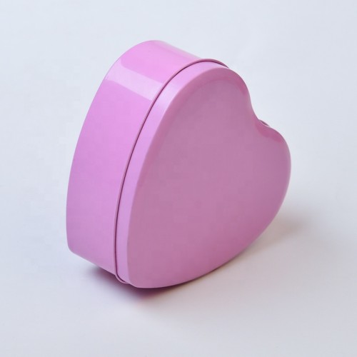 New product high quality wedding gift box colorful heart-shaped wedding candy tin box for party