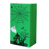 Custom Halloween Paper Bag Decoration Kraft Paper Candy Gift Packaging Halloween Bag