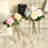 2021Simulated flower plant wedding decoration ins wind plant wall flower wall rose Western Peony