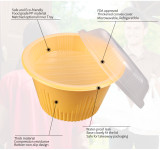 One compartment takeaway box plastic food containers disposable with cover