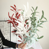 2021Olive leaf willow leaf imitation flower manufacturer family decoration wedding holding flower wall plant