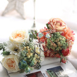 Manufacturers wholesale imitation flowers foreign trade fake flowers, export wedding home decorations rose Fulang bouquet