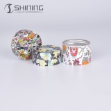 100ml Any Color Personal Care Cosmetic Use Metal Round Clear Lids Matte Black Candle Aluminum Tin