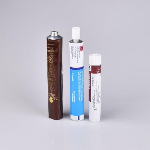 Empty 135mm aluminum pharmaceutical packaging tube 4g  Hand Cream Tube  Aluminum Cosmetic Packaging