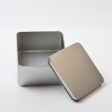 Silver Special Design High Quality Square Gift Metal Tin Box For Cookie