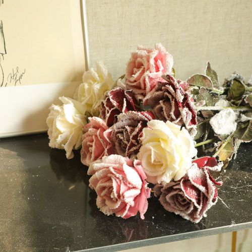 2021Manufacturers wholesale simulation flowers wedding decorations cross-border green plants snow roses