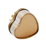Best selling products  customized sweet tin box cloth flower ball golden tin box for soap