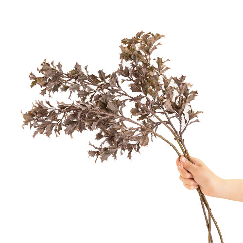 Wholesale simulation flower manufacturer green plant wholesale wedding decoration dry Halley leaves