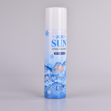 Custom Design aluminum aerosol can ensuous Body Lotion with cover 250ml 500ml envases aerosol